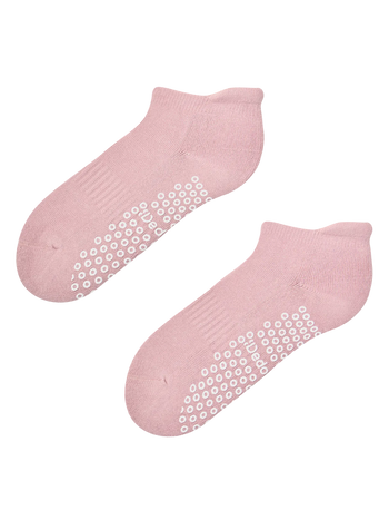 Calcetines rosa envejecido para pilates y yoga