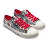 Zapatillas de lona alegres Tiras cómicas en blanco y negro