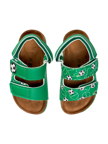 Sandalias infantiles con suela de corcho Futbol