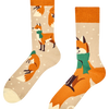 Calcetines de inverno Zorro con bufanda
