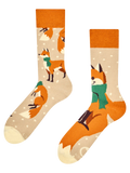 Calcetines de inverno Zorro con bufanda