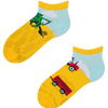 Calcetines tobilleros alegres para niños Tractor