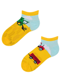 Calcetines tobilleros alegres para niños Tractor