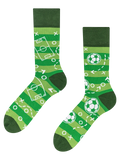 Calcetines alegres de bambú Campo de futbol