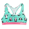 Bralette alegre para mujer Panda y corazones
