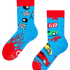 Calcetines antideslizantes para niños Coches rápidos