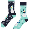 Calcetines de invierno alegres Muñeco de nieve alegre