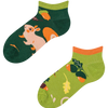 Calcetines tobilleros alegres para niños Ardilla