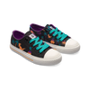 Zapatillas de lona infantiles alegres Dinosaurios y volcanes