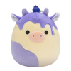 Squishmallows Benito, la Vaca Pastel de Queso y Arándanos, 20 cm