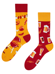 Calcetines alegres Cerveza y barbacoa