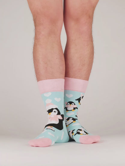 Calcetines alegres Pingüino patinador