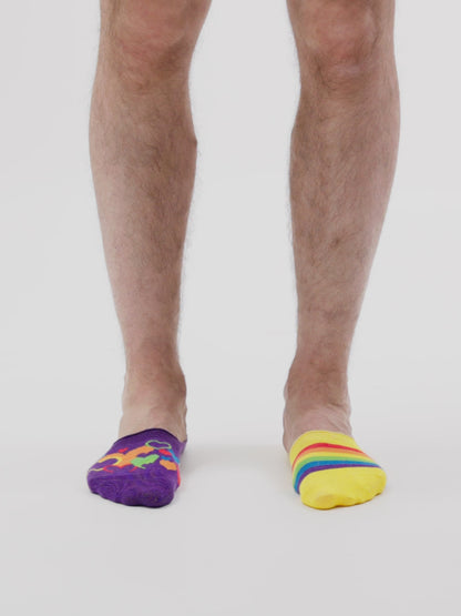 Calcetines invisibles alegres Amor multicolor