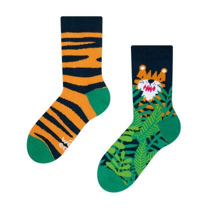 Calcetines infantiles alegres Tigre